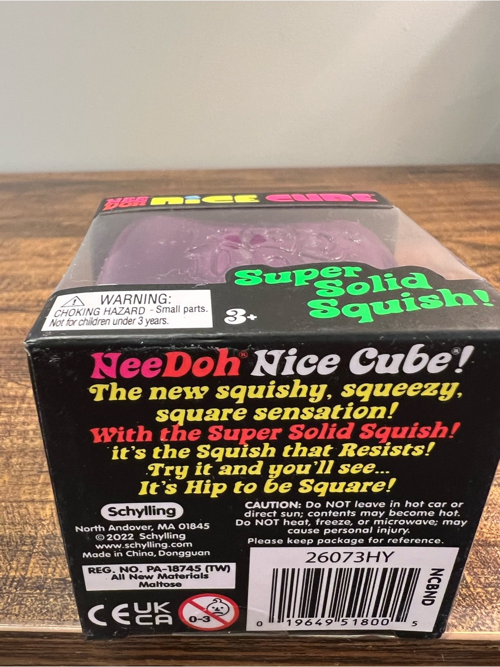 🔥💜Viral, rare! NeeDoh Nice Cube Super Solid Squishy - Purple 💜New, unopened* - Picture 5 of 5